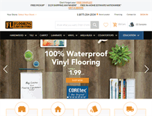 Tablet Screenshot of flooringliquidators.net